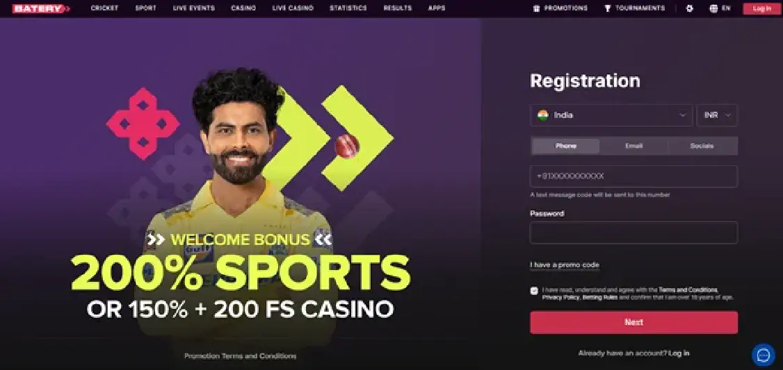 Battery casino Aviator